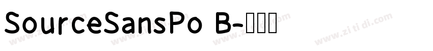 SourceSansPo B字体转换